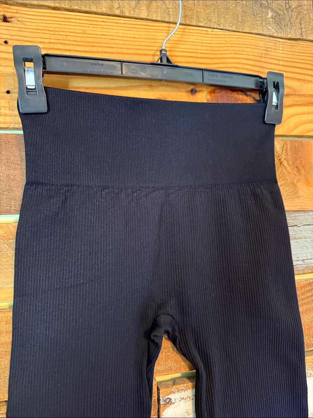 NWOT OQQ Workout High Waist Bell Bottoms Ribbed Pants - Picture 6 of 8